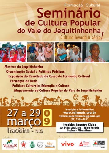 Seminário de cultura popular apoiado pela UFMG em Itaobim